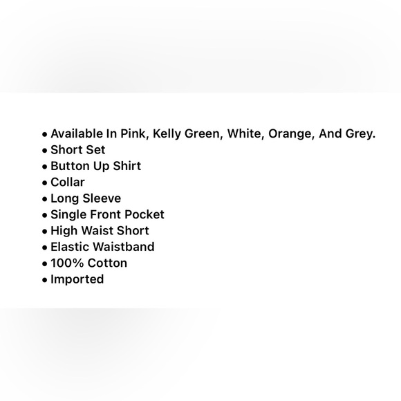 NWT Fashion Nova Bailey Button Up Short Set - Picture 7 of 7